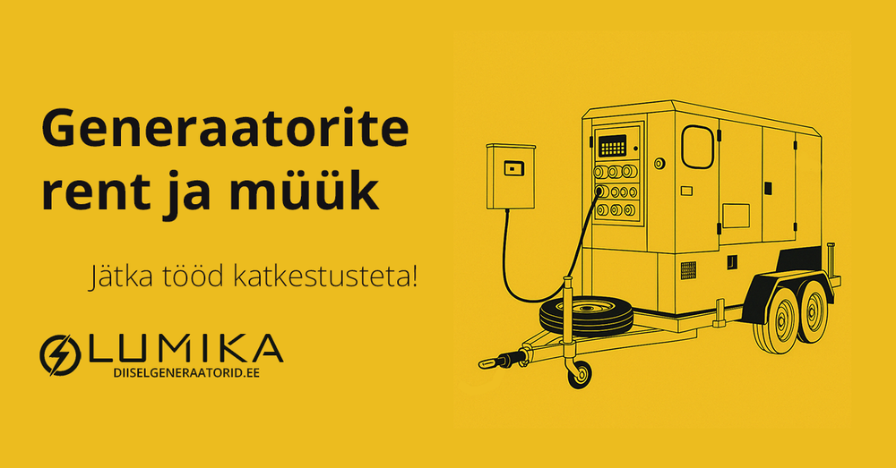 Generaatorite rent, müük ja hooldus