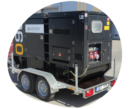 Diiselgeneraatorite rent üle eesti